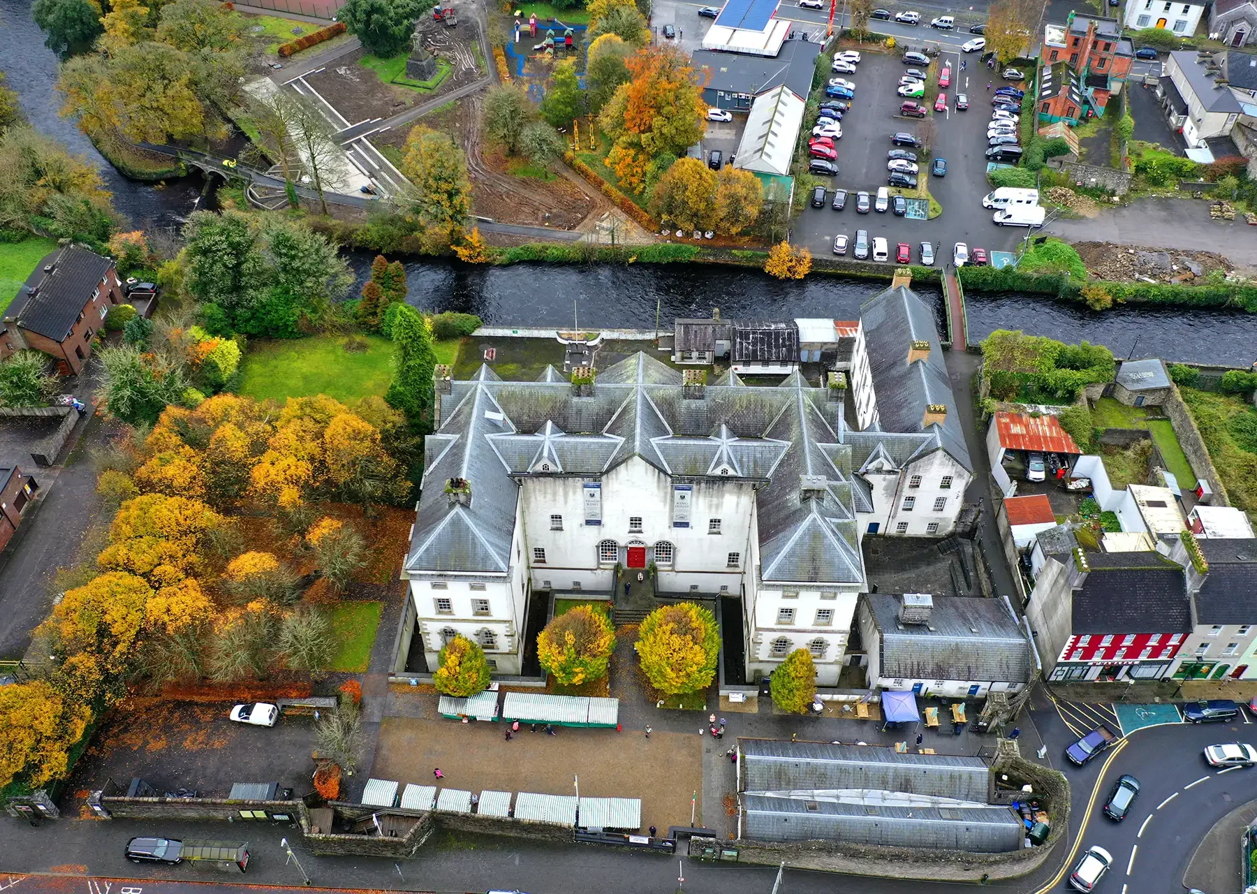 King House Aerial View