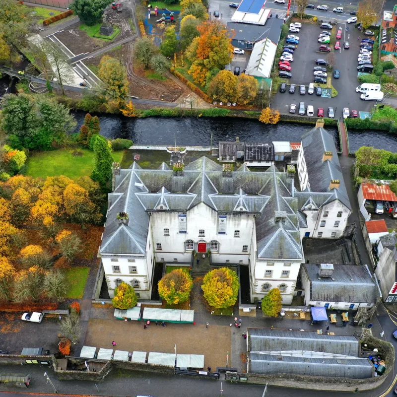 King House Aerial View